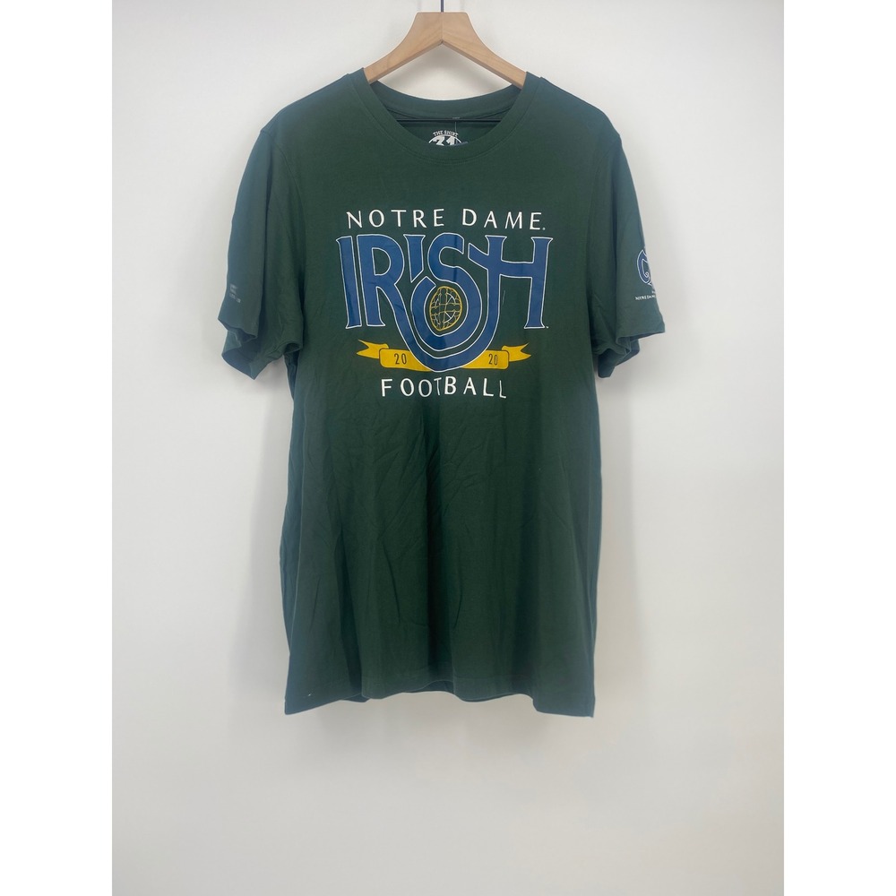 The Shirt Notre Dame Football T-Shirt Large Green 2020 Irish Legacy NWT